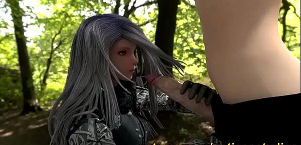  Nier Automata A2 Handjob with Cum Facial and Oral Creampie Cum In Mouth CIM 3D Animated Hentai - by OpticonStudios